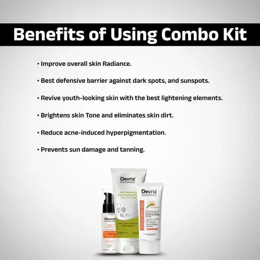 Face wash, Day Serum, And Sunscreen - Combo Kit