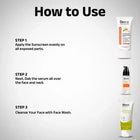 Face wash, Day Serum, And Sunscreen - Combo Kit Devriz Professional